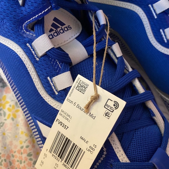 brand new with tags Adidas Icon 6 bounce Mid baseball cleats - Picture 7 of 7